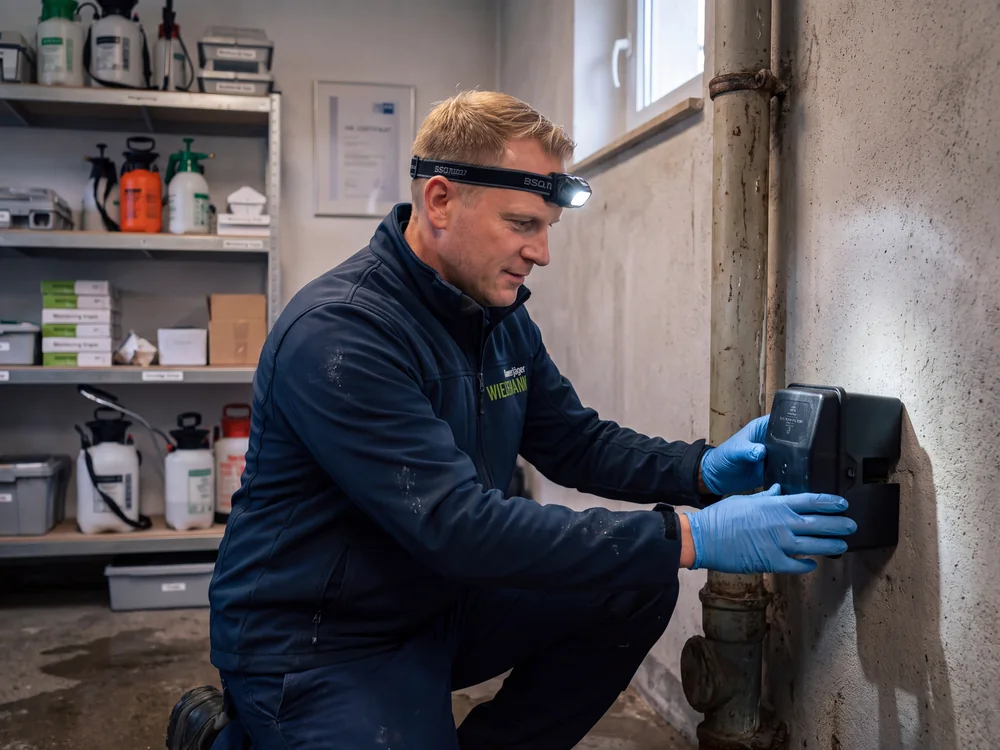 Christian Wiedemann bei der Arbeit